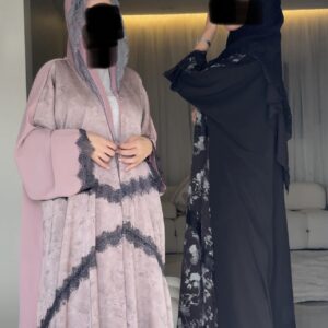 عباية نورة درنتال 2 قطع مع الخيمار